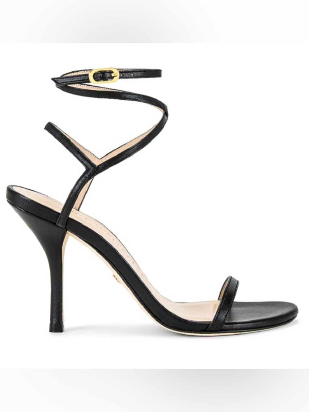 Stuart Weitzman Black Patent Strappy Heels